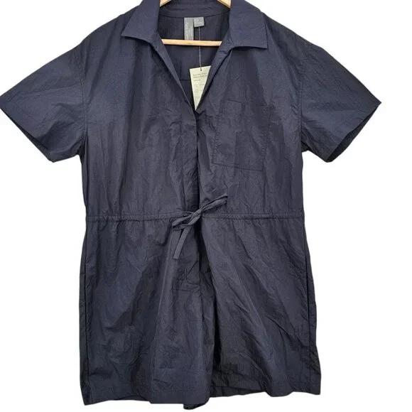 Sweaty Betty Womens 8 Anytime Short Sleeve Navy Blue Romper NWT - Picture 2 of 14